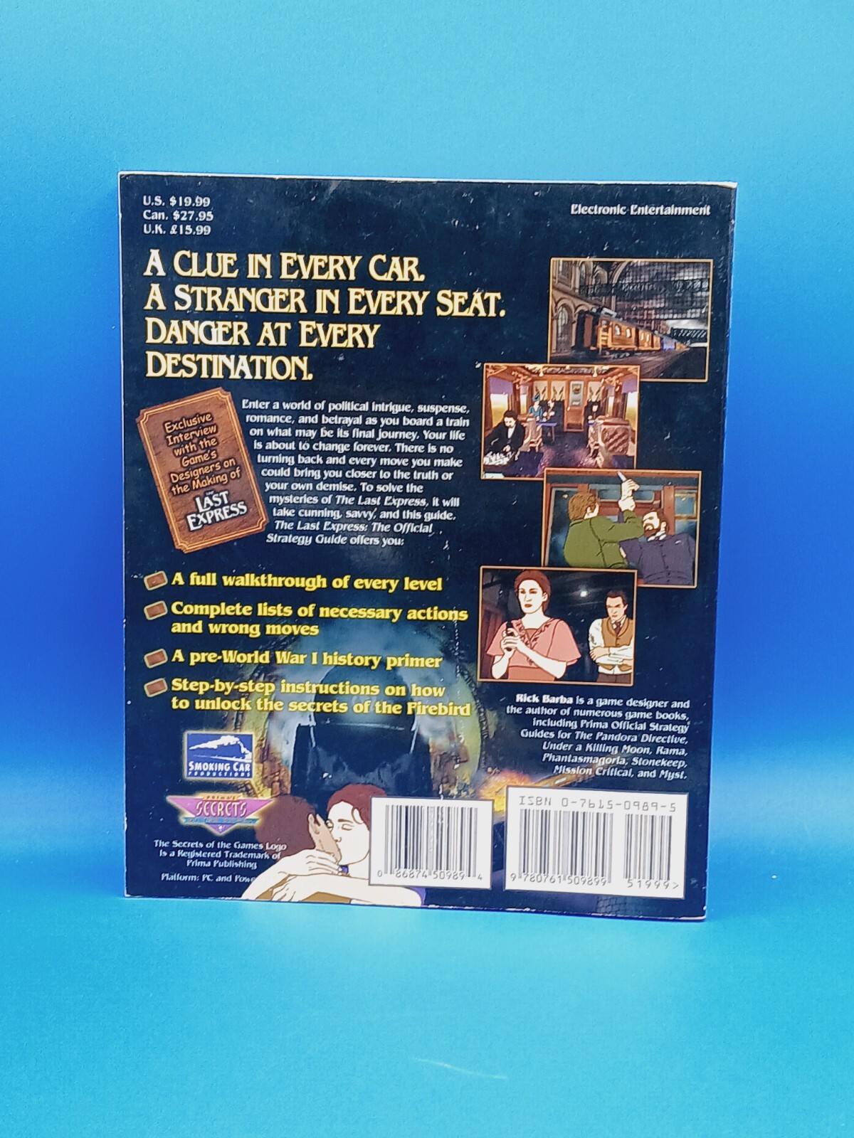 The Last Express PC Computer Video Game Official Prima Strategy Guide.. RARE!.