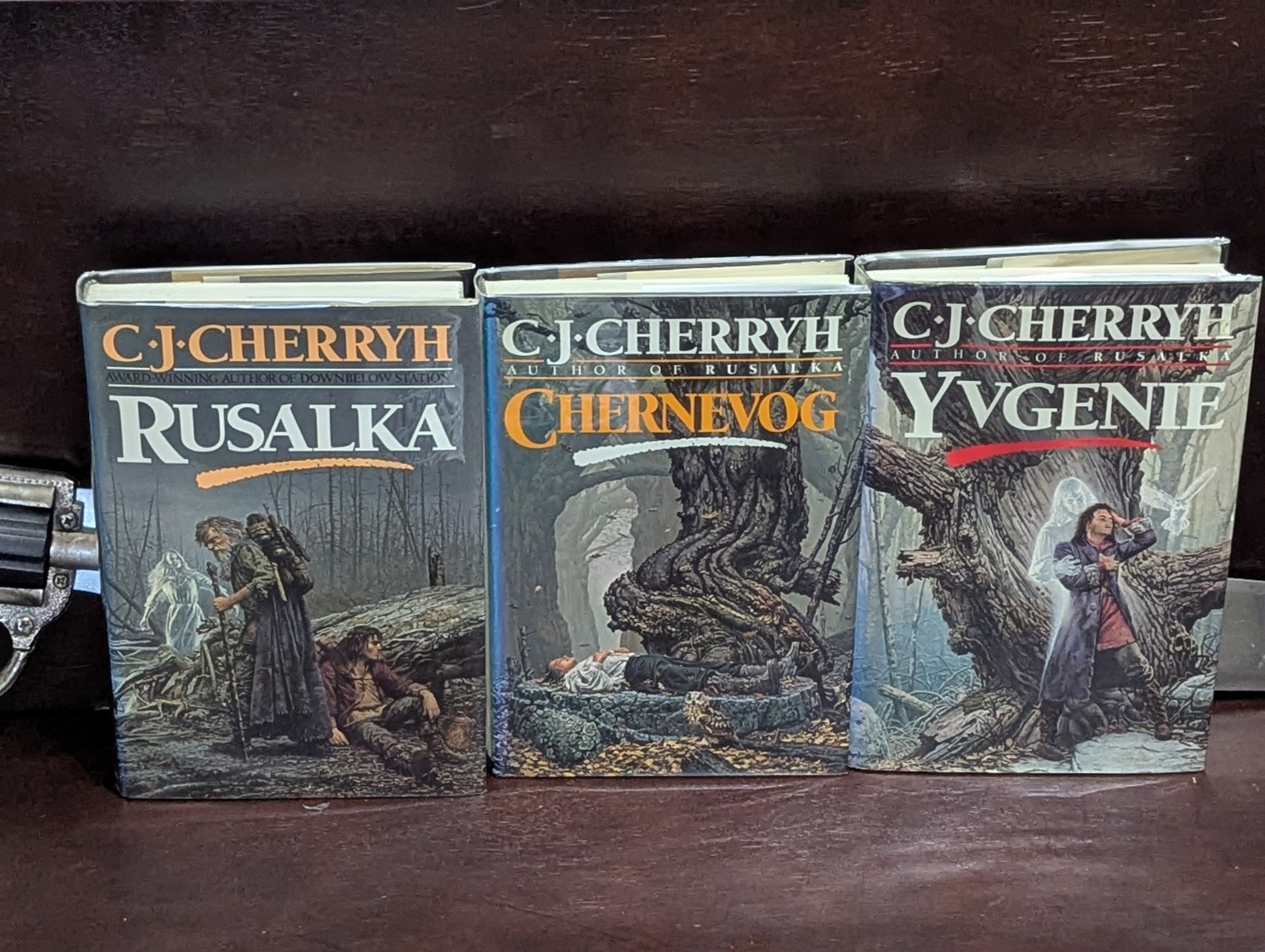 C.J. Cherryh Russian Trilogy Set Rusalka Chernevog Yvgenie 1st/1st HCDJ LN Mylar