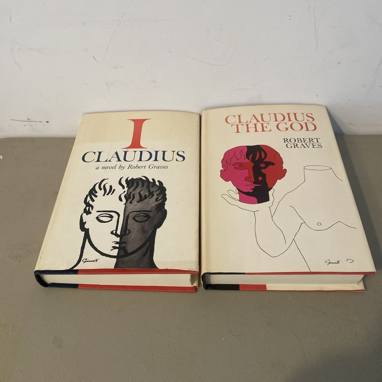 I Claudius and Claudius The God HCDJ Book Club Editions 1961 1962 Robert Graves