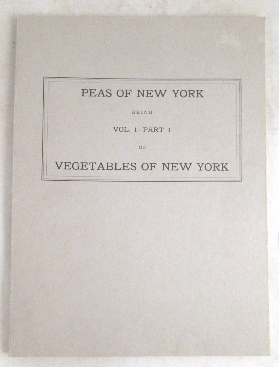 The Vegetables of New York, Vol. 1 – Part I 1928 SC Book