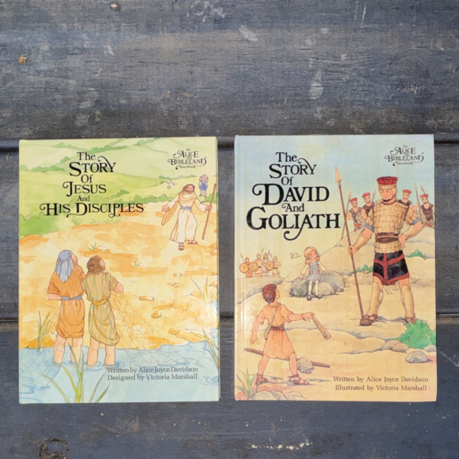 C.R. Gibson Alice Joyce Davidson Bibleland Storybooks Jesus & David Illustrated