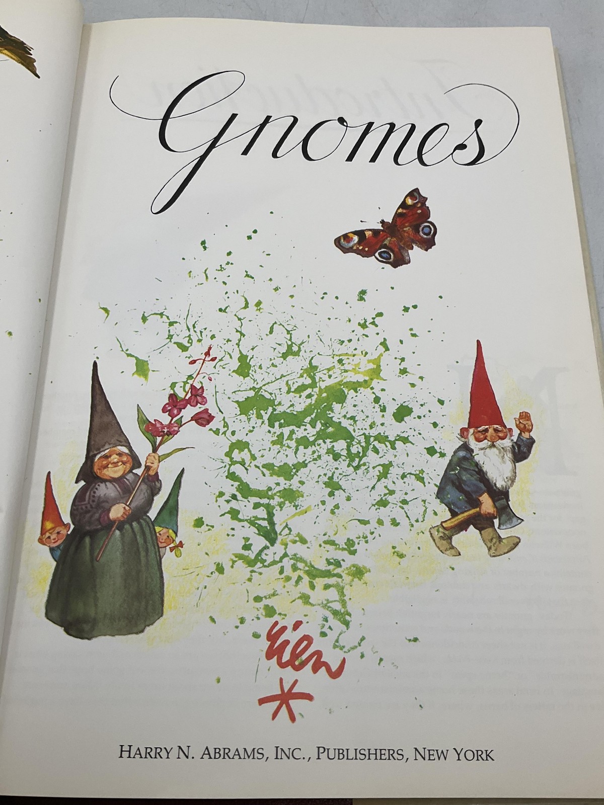 GNOMES Wil Huygen Rien Poortvliet 1977 Hardcover Harry N. Abrams DJ Brown