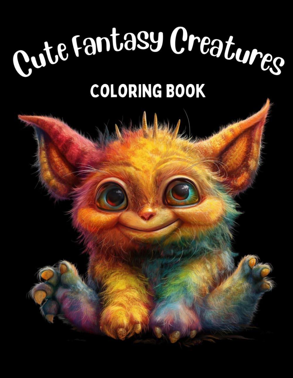 Cute Fantasy Creatures Coloring Book: 51 Pages For Adults And Teens…
