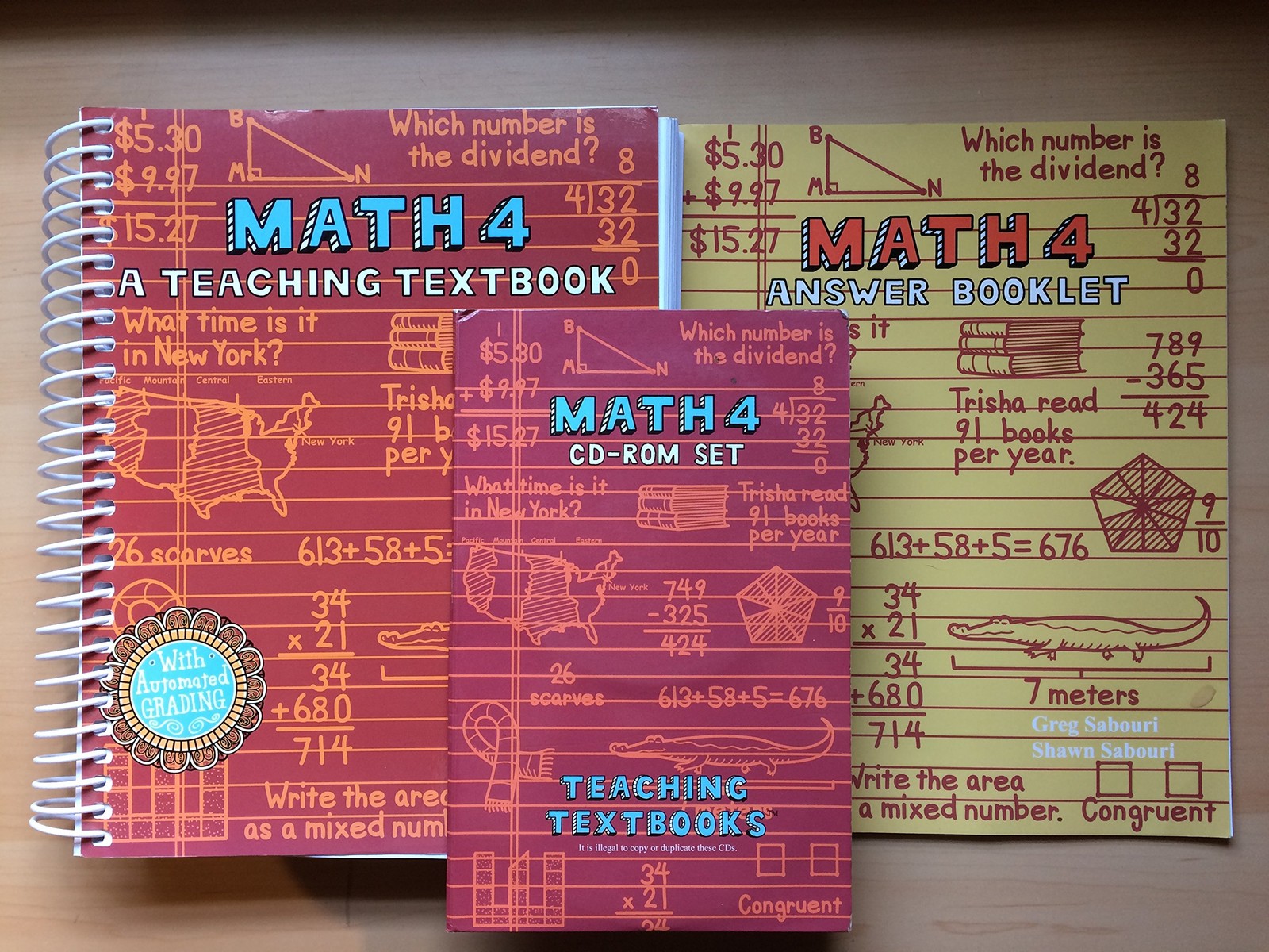 Math 4: A Teaching Textbook – spiral_bound Greg Sabouri & Shawn Sabouri