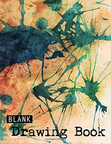 BLANK DRAWING BOOK, EXTRA LARGE (8.5 X 11) INCHES,150 By Gift Idea Studio *NEW*