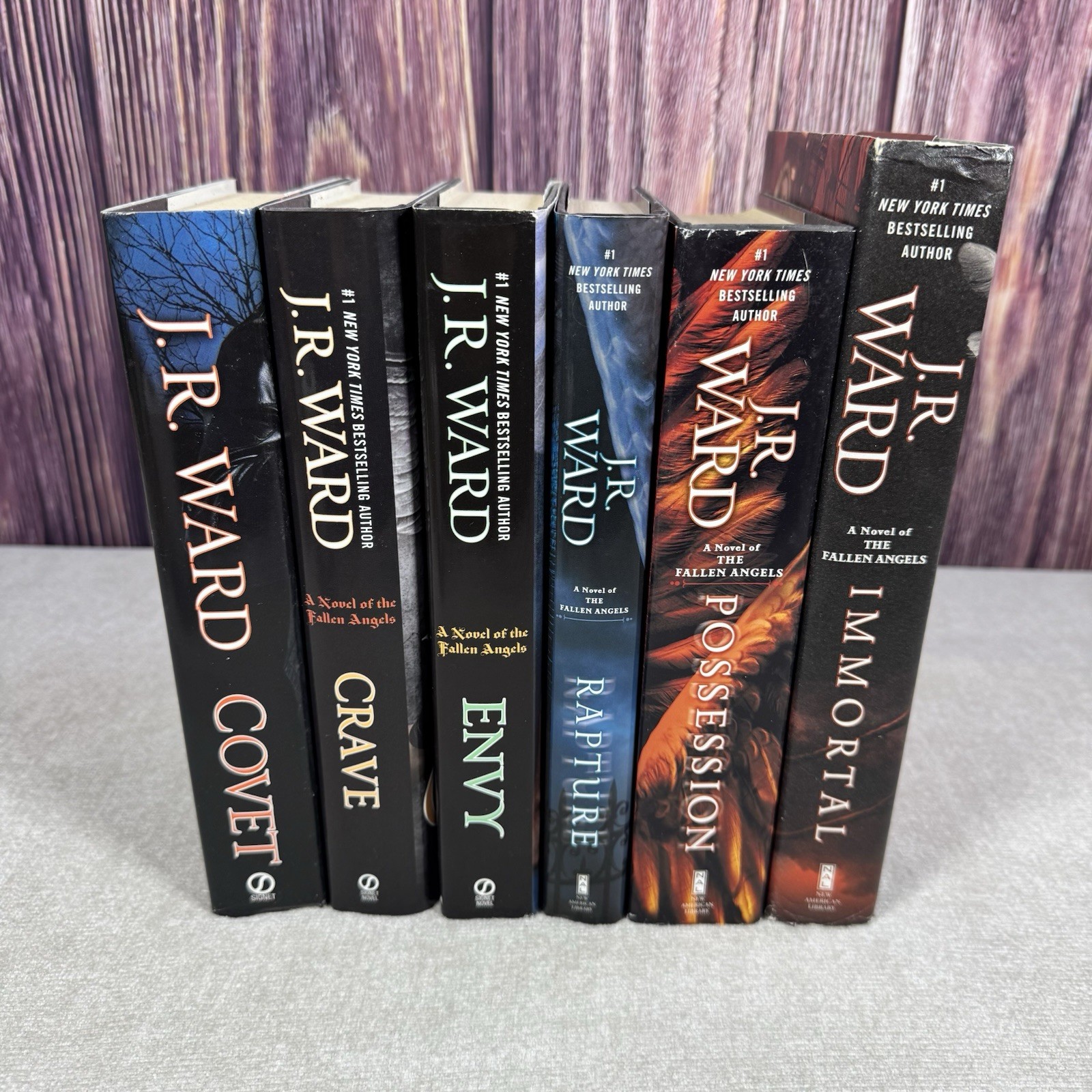 Lot of 6 ~ Hardcover Books ~ J.R. Ward ~ FALLEN ANGELS Series Rare Complete Set!