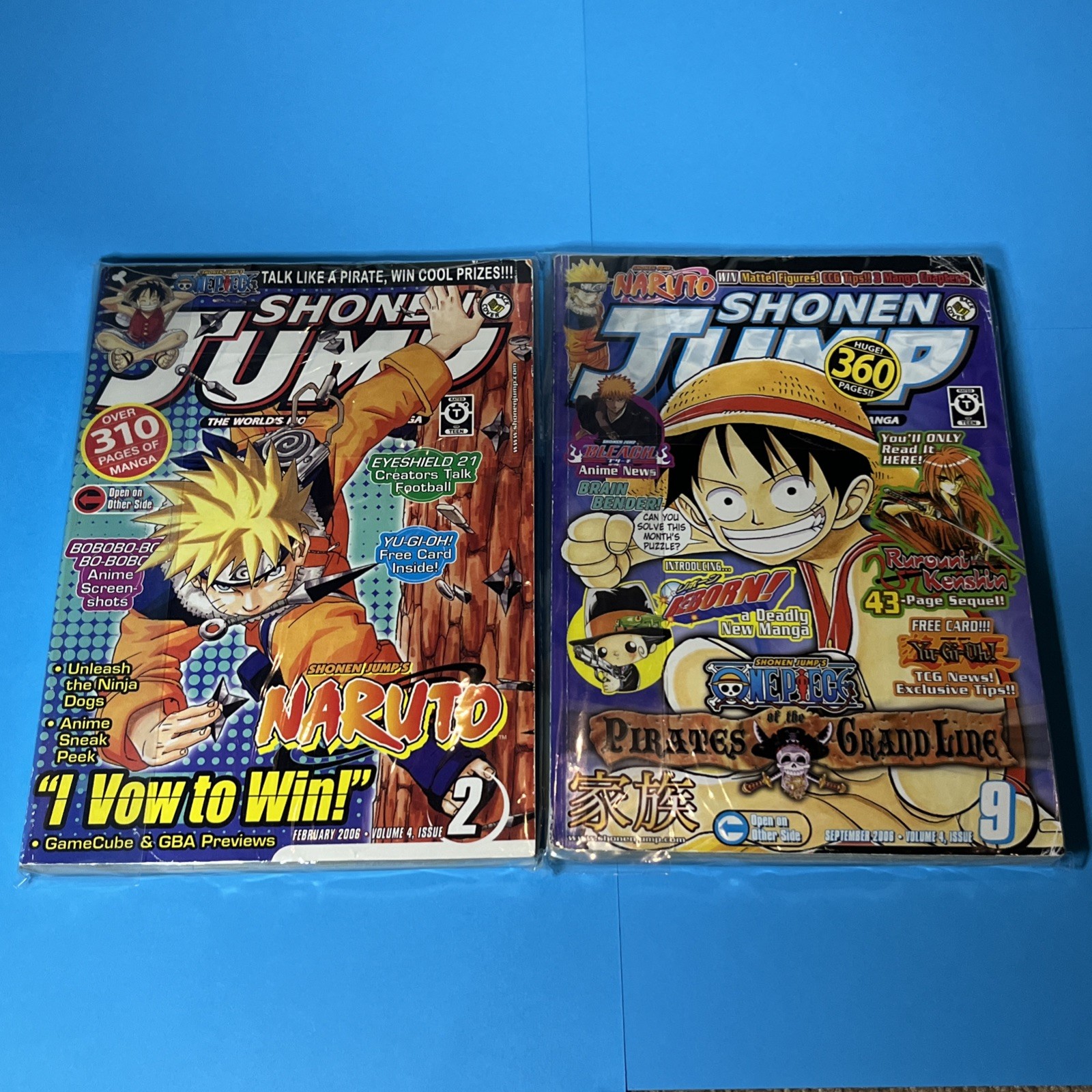 Shonen Jump Manga September 2006 Volume 4 Issue 2 & 9 Magazine English