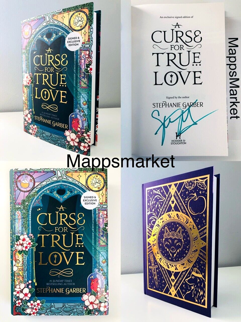 SIGNED A Curse for True Love by Stephanie Garber WATERSTONES 1/1 Bonus Epilogue