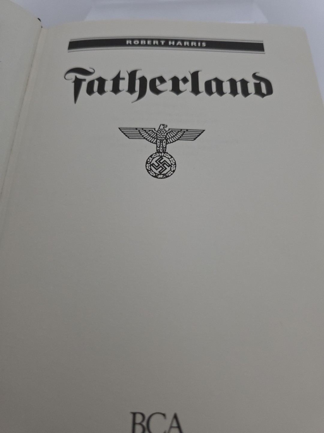 Robert Harris, Fatherland, 1st edition 1992, By BCA And Hutchinson First