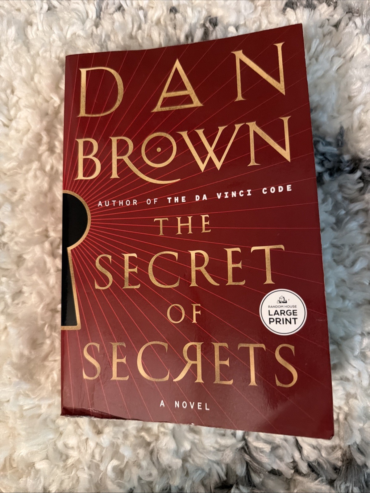 The Secret of Secrets: Dan Brown – Large Print Paperback- Robert Langdon Very Gd