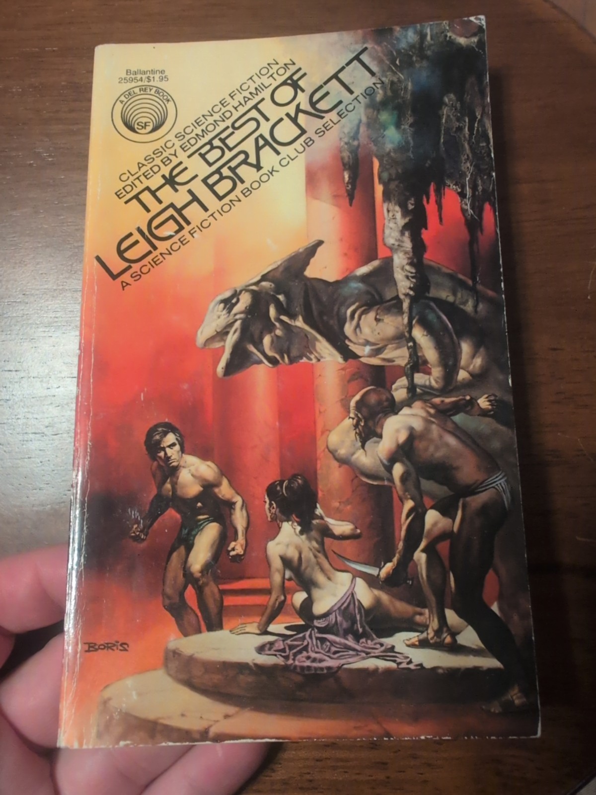 The Best of Leigh Brackett 1977 Del Rey Books Vintage PB Boris Vallejo Cover Art