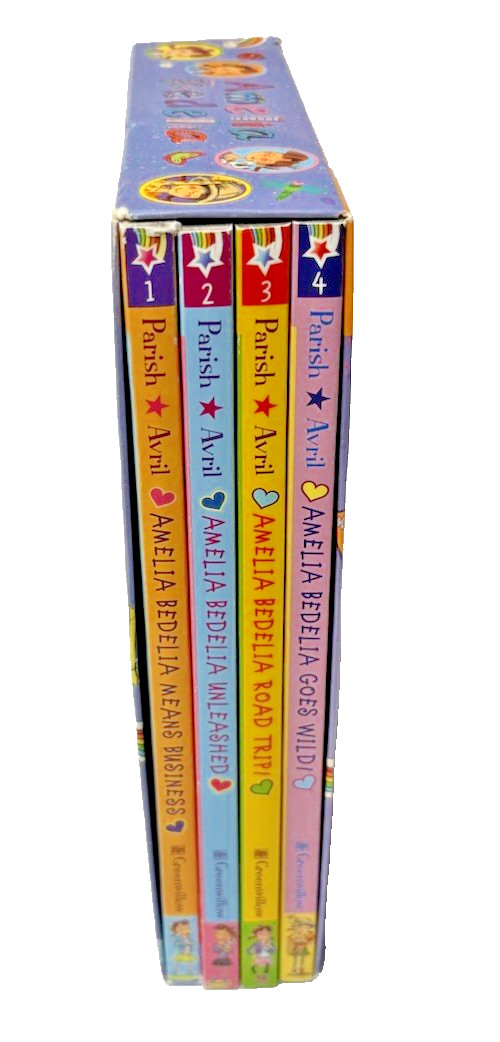 Amelia Bedelia 4 Chapter Book Box Set #1-4 Herman Parish 2014 140+ Pages Each