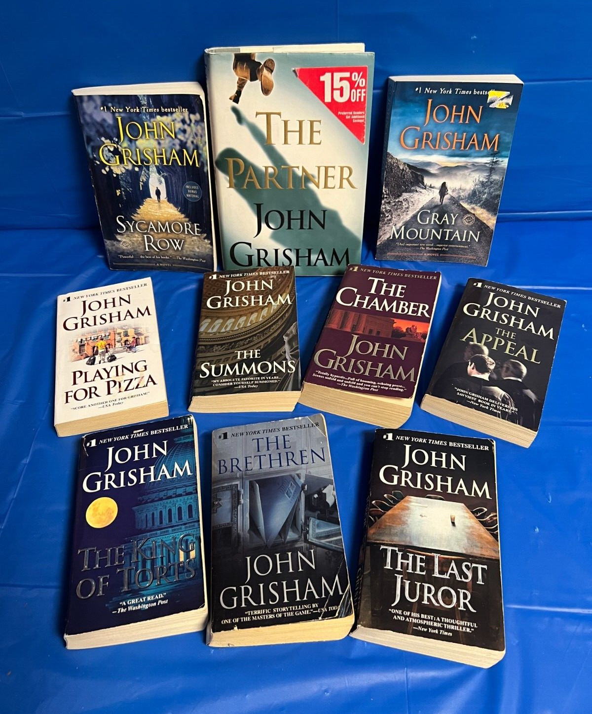 John Grishman) -Chamber, Appeal, Summons, Brethren + 6 – lot of 10