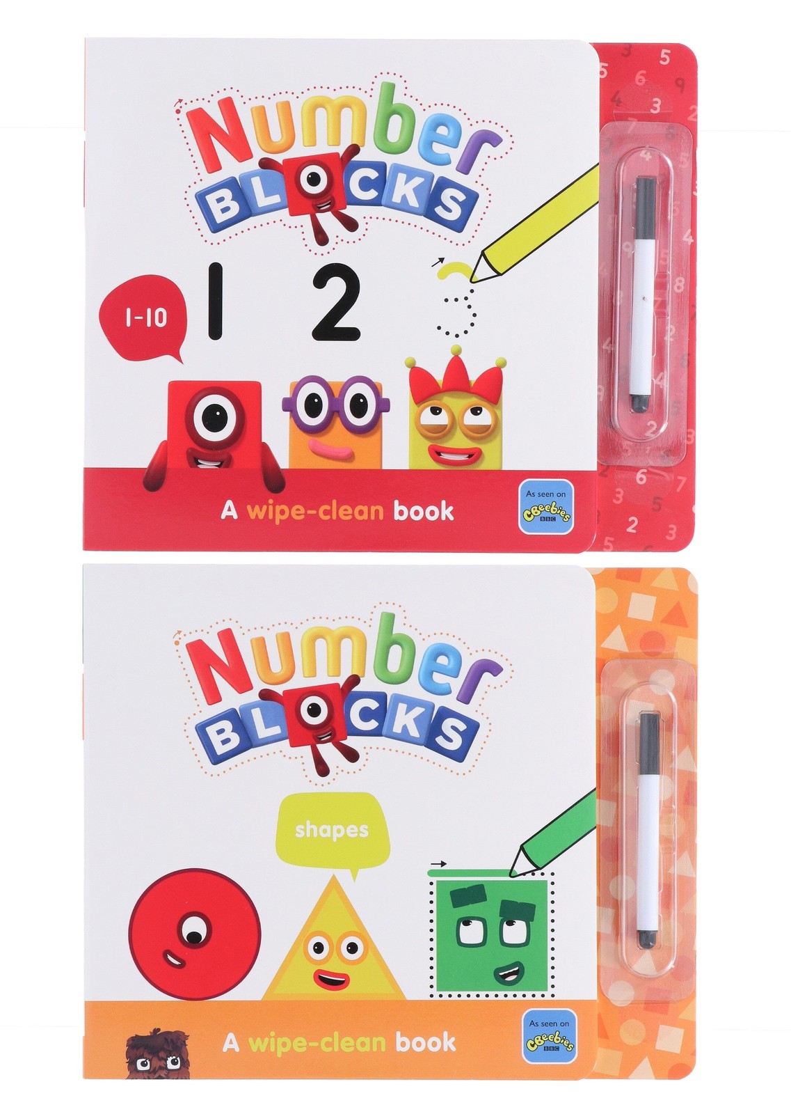Numberblocks and Alphablocks -: A set of 4 wipe-clean books -Ages 0-5- Paperback