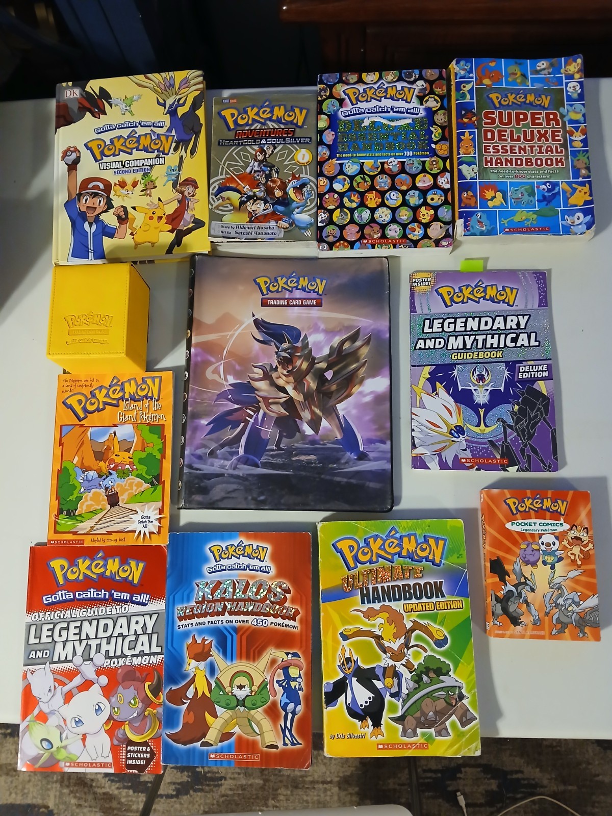 Pokemon Lot of 11 Books Handbooks Guidebooks And Special Card Holders