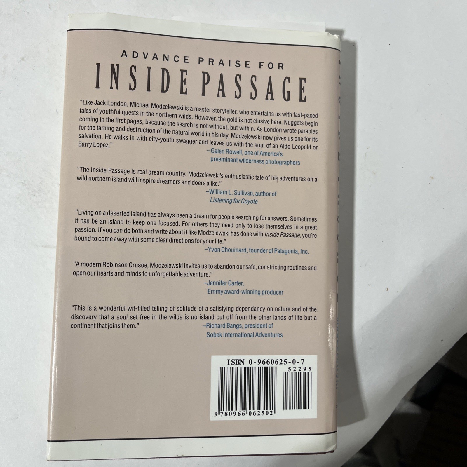 INSIDE PASSAGE MICHAEL MODZELEWSKI HD SIGNED Very Goood Cond. 7 Th Edition A3