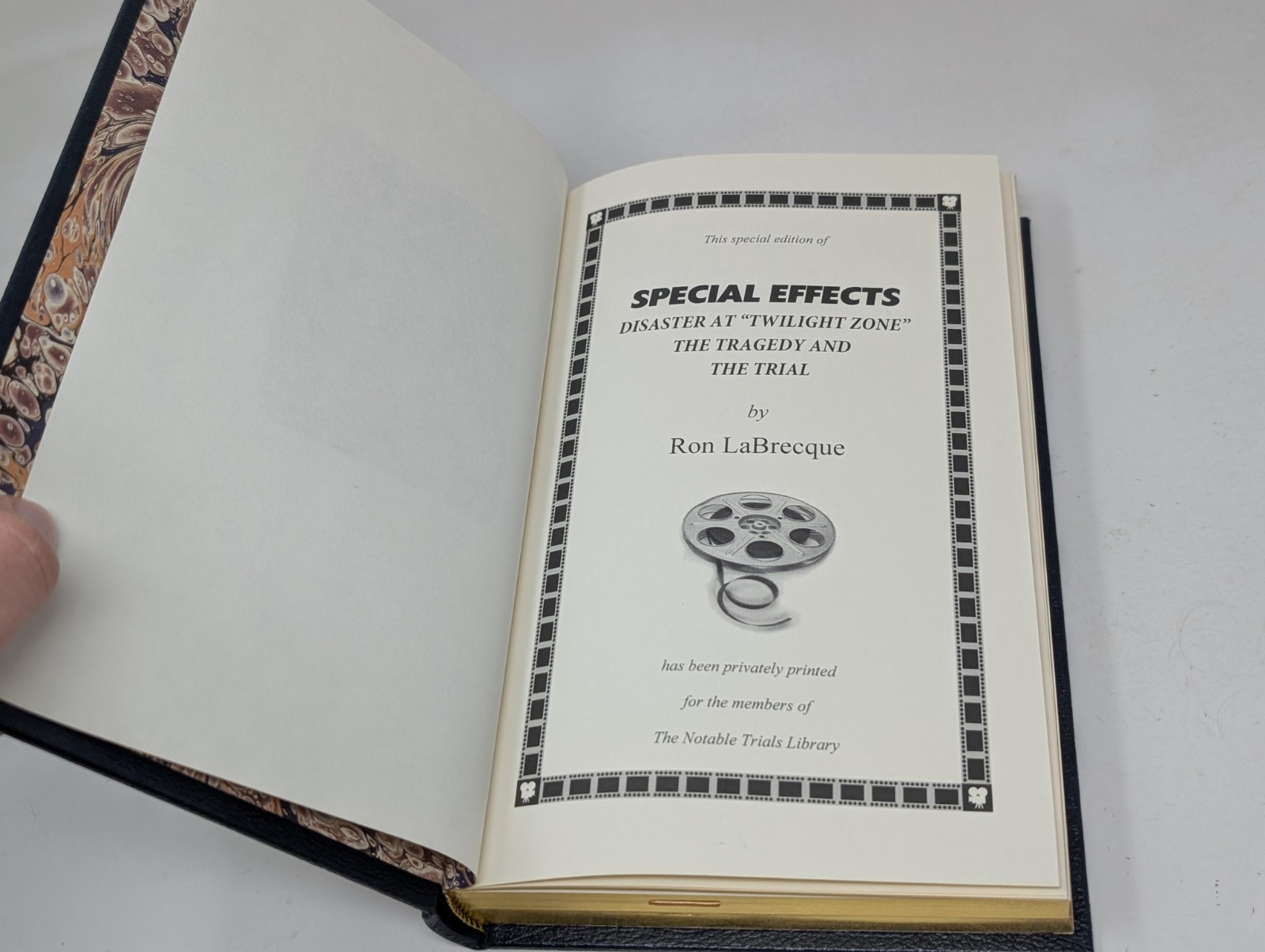 Special Effects by Ron LaBrecque Notable Trials Library Leather Hardcover VTG