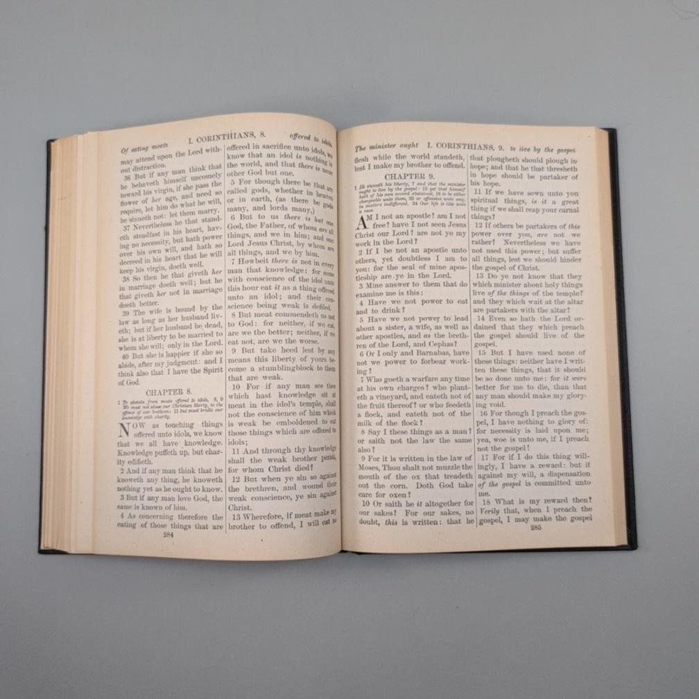 Vintage New Testament Our Lord KJV American Bible Society Hardcover Black