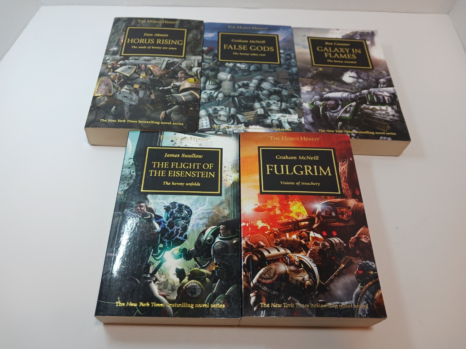Warhammer 40K Horus Heresy Books 1-5 Reprints VGC
