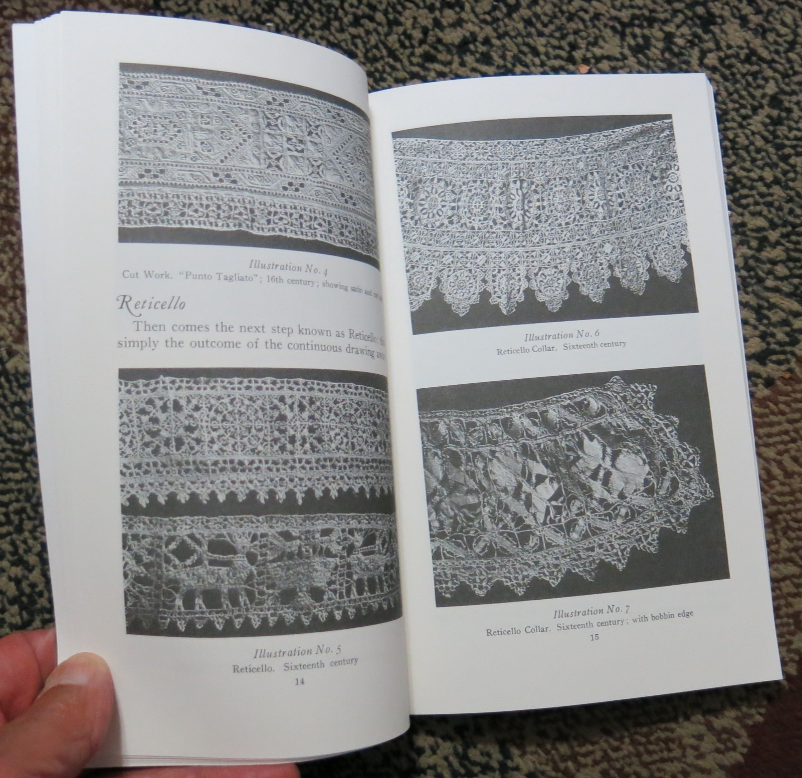 OLD WORLD LACE: A CONCISE ILLUSTRATED GUIDE By Clara M. Blum (Dover)