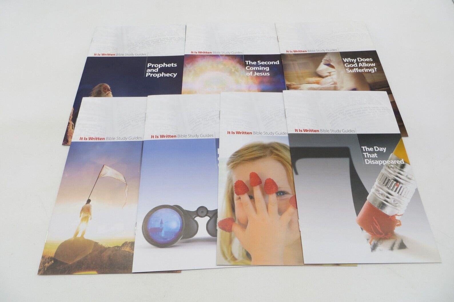 It Is Written Bible Study Guides lot of 7 unused 3, 8, 9, 13, 15, 21, 23 –
