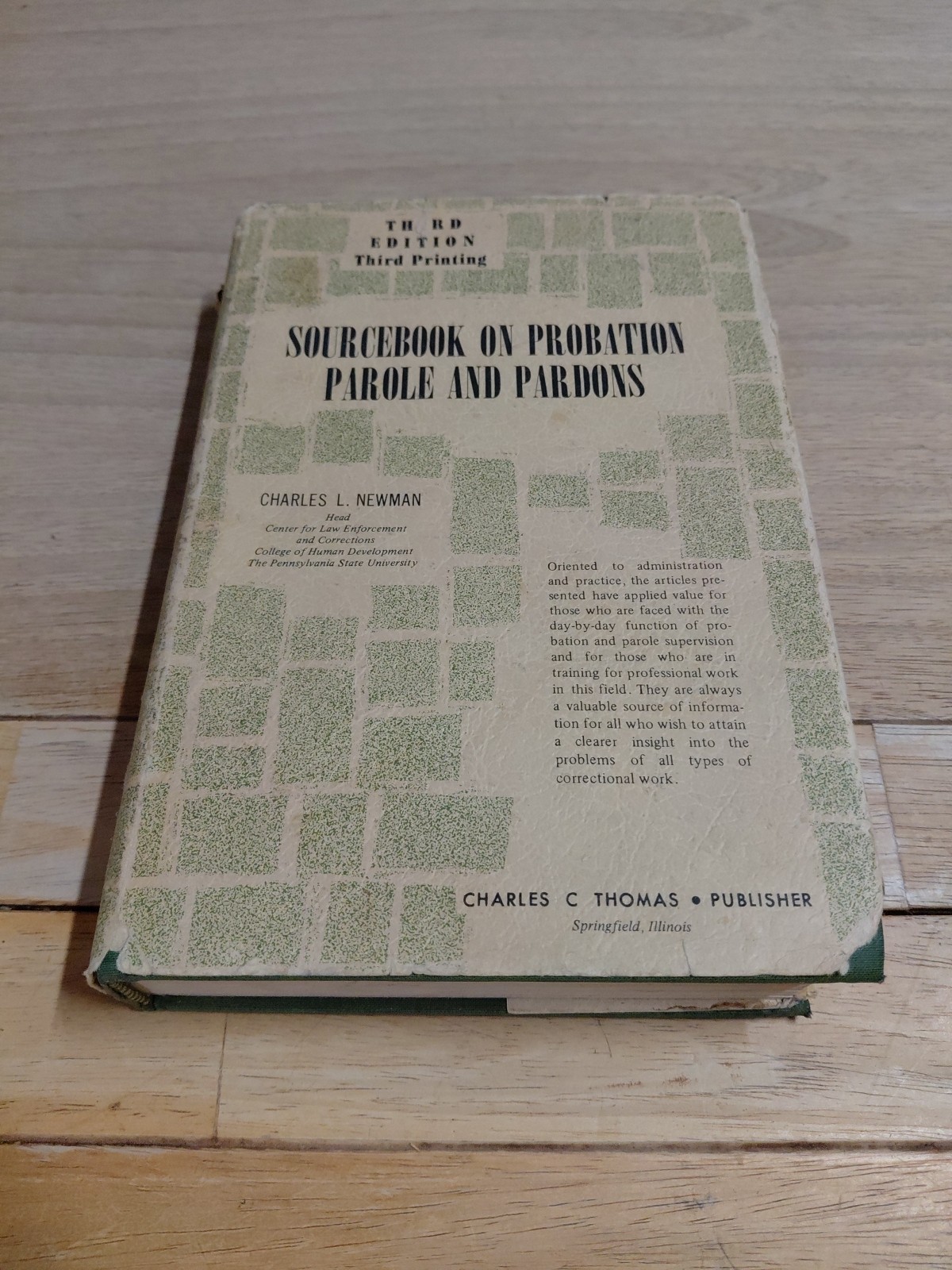Sourcebook On Probation Parole Pardons Book Charles Newman 1972