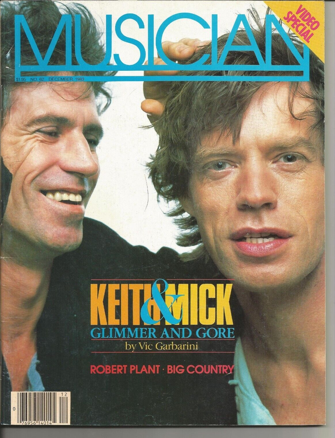 Musician Magazine 130 pages Dec 1983 Robert Plant Big Country VG+ Cond. D