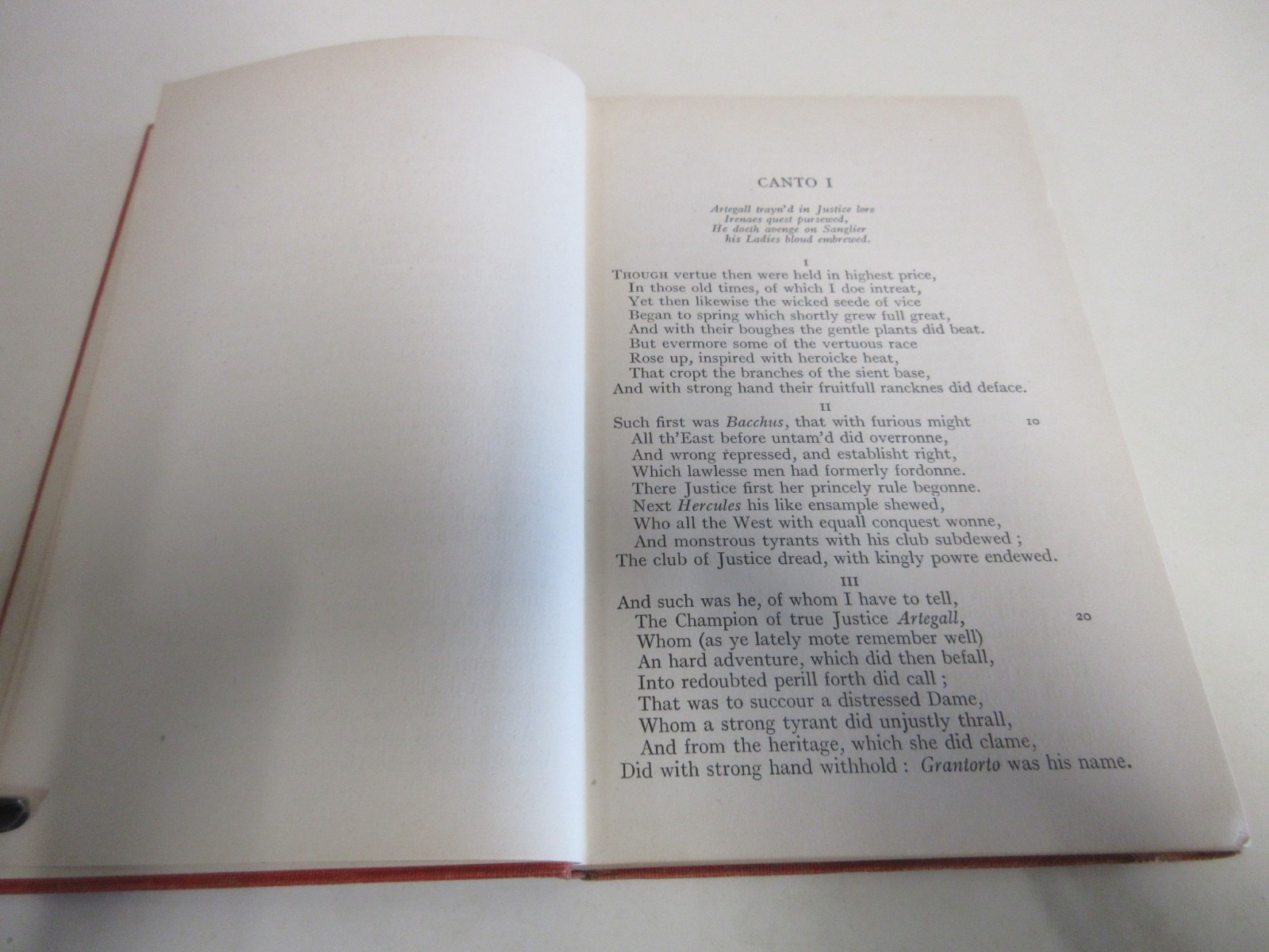 The Faerie Queene – Book 5 – by Spenser – Poetry – 154 Pages – Antique – 1915