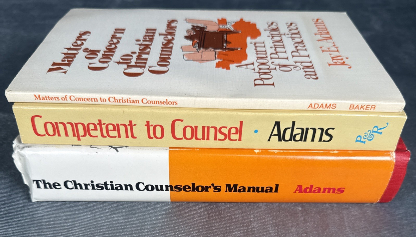 JAY E. ADAMS Library books Christian Counseling Marriage Manual Lot 3