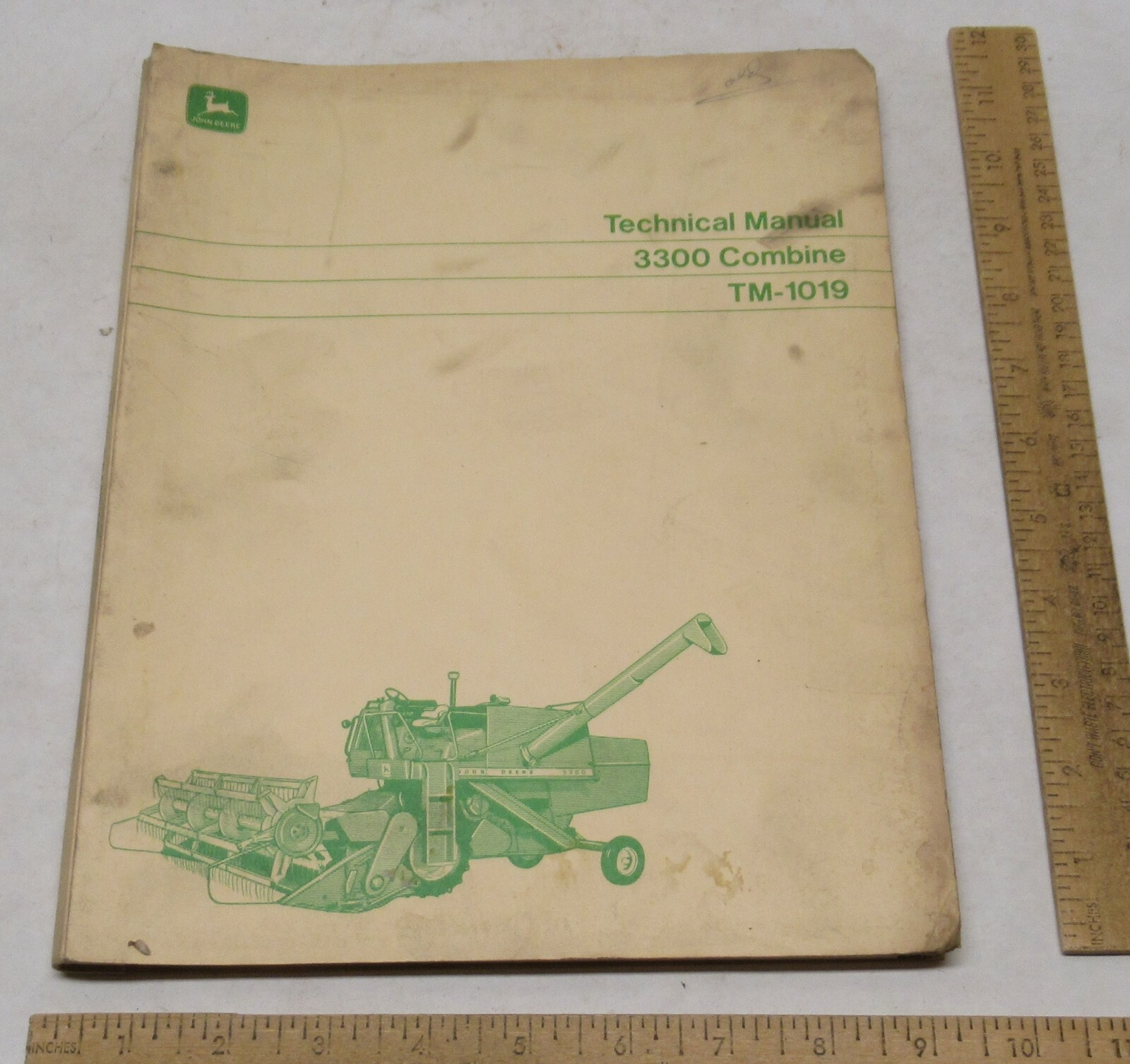 3300 COMBINE – JOHN DEERE TECHNICAL MANUAL – TM-1019 – listing # 1