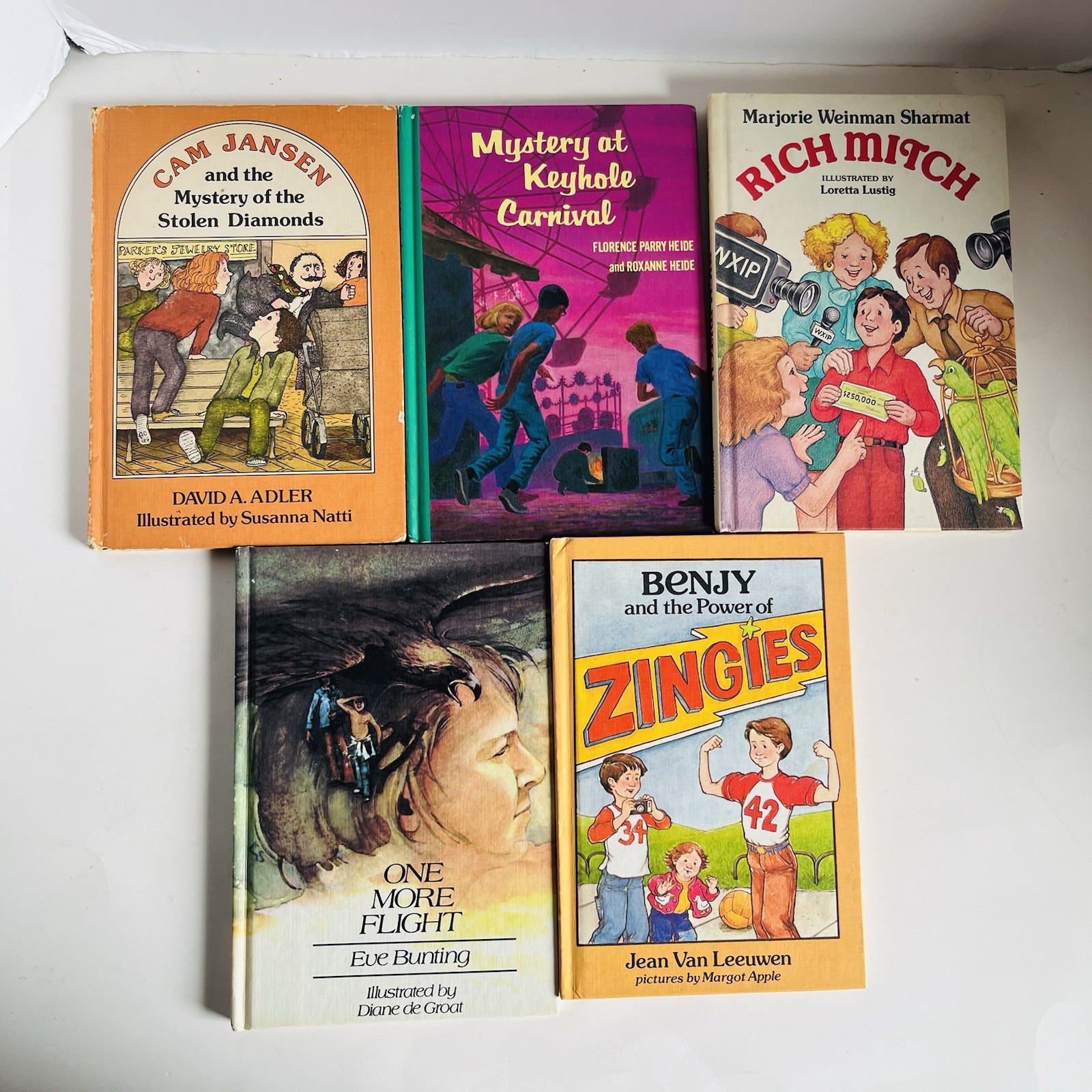 Lot of 5 Vintage Weekly Reader Children’s Book Club Hardcover Books 1970s 1980s