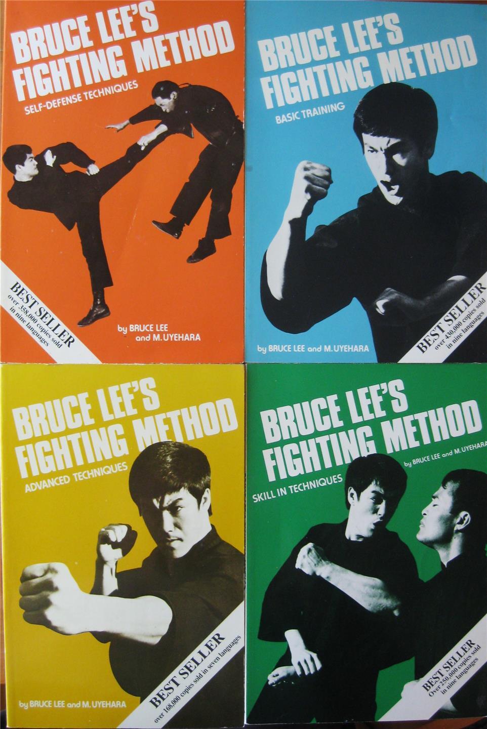 BRUCE LEE’S FIGHTING METHOD 4 BOOK SET JEET KUNE DO KUNG FU KARATE MARTIAL ARTS