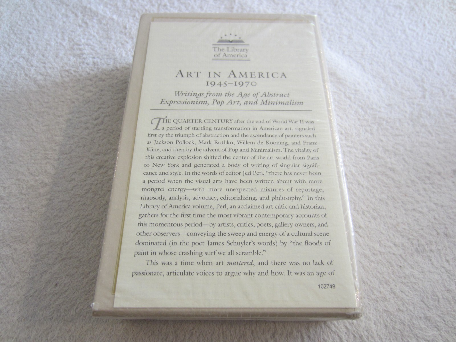 Art In America 1945 – 1970 The Library Of America Slipcase New in Sealed Plastic