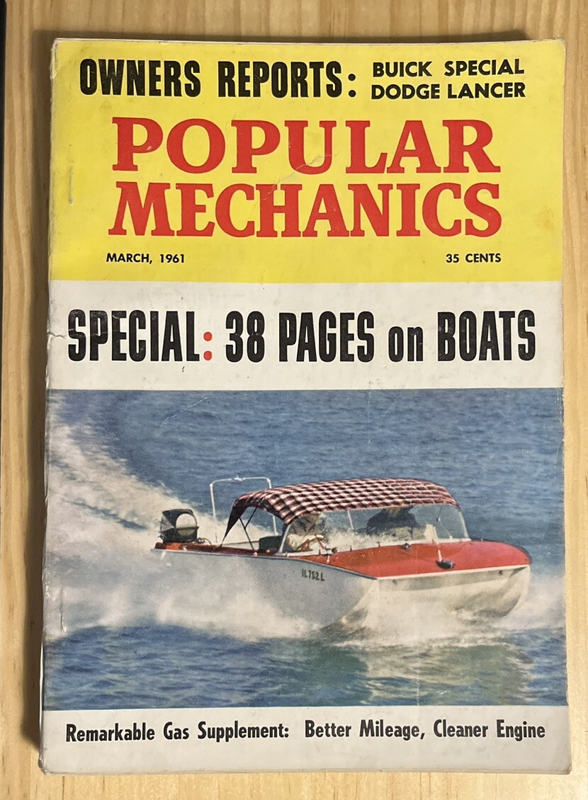 Popular Science March 1961 Special: 38 Pages On Boats