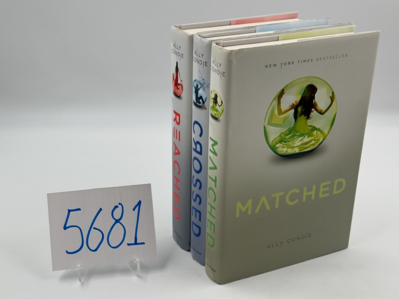 Ally Condie Matched Trilogy Books 1-3, HC DJ FE Dutton 2010, 2011, 2012