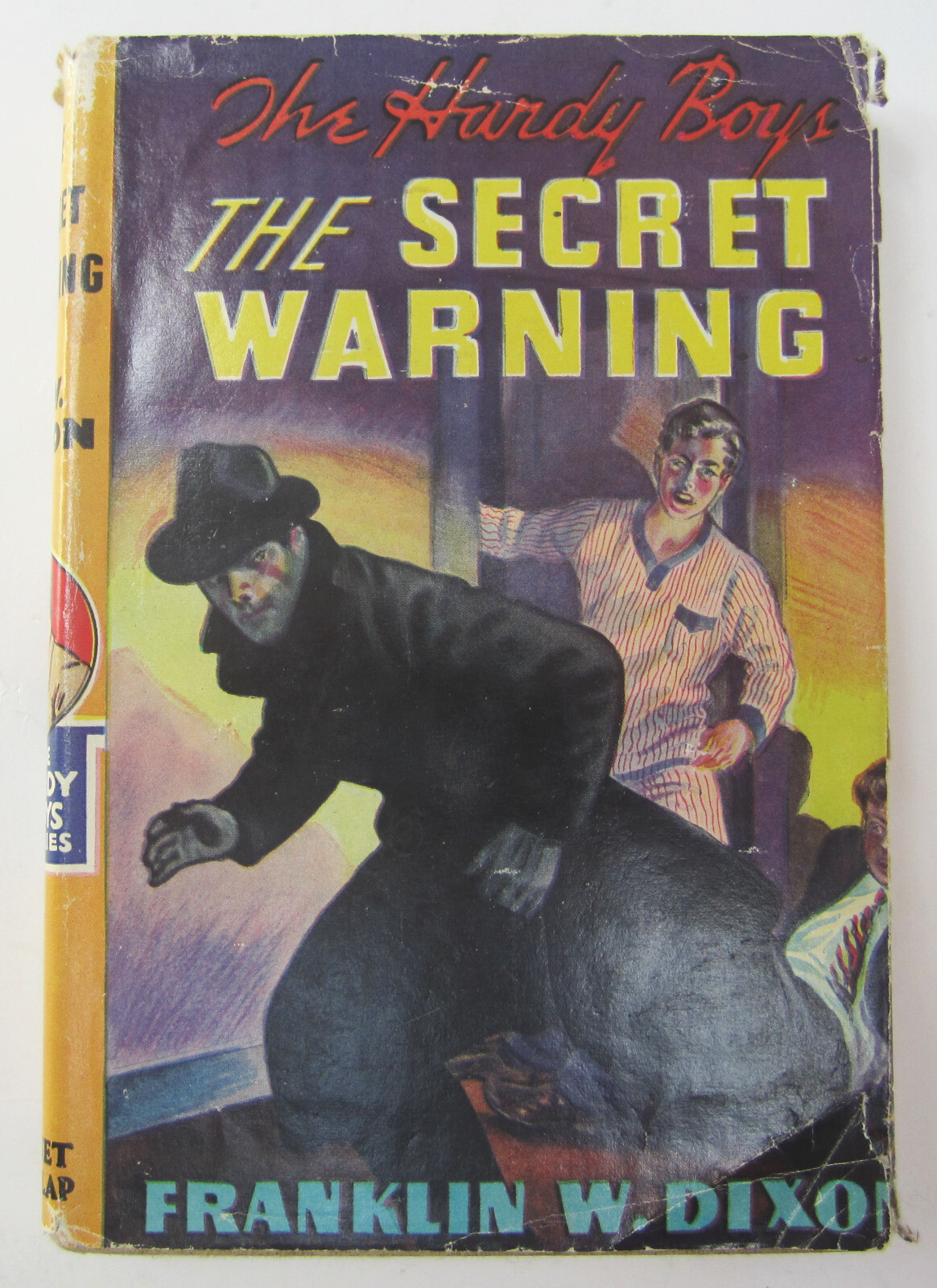 Hardy Boys The Secret Warning Hardcover Book #17 1960 Printing w/Dust Jacket