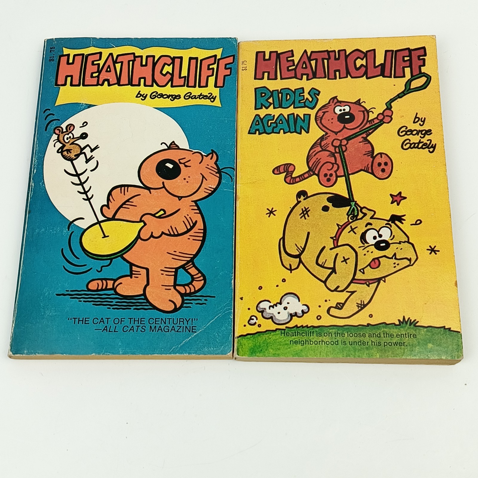 VINTAGE LOT OF HEATHCLIFF PAPERBACK BOOKS GEORGE GATELY