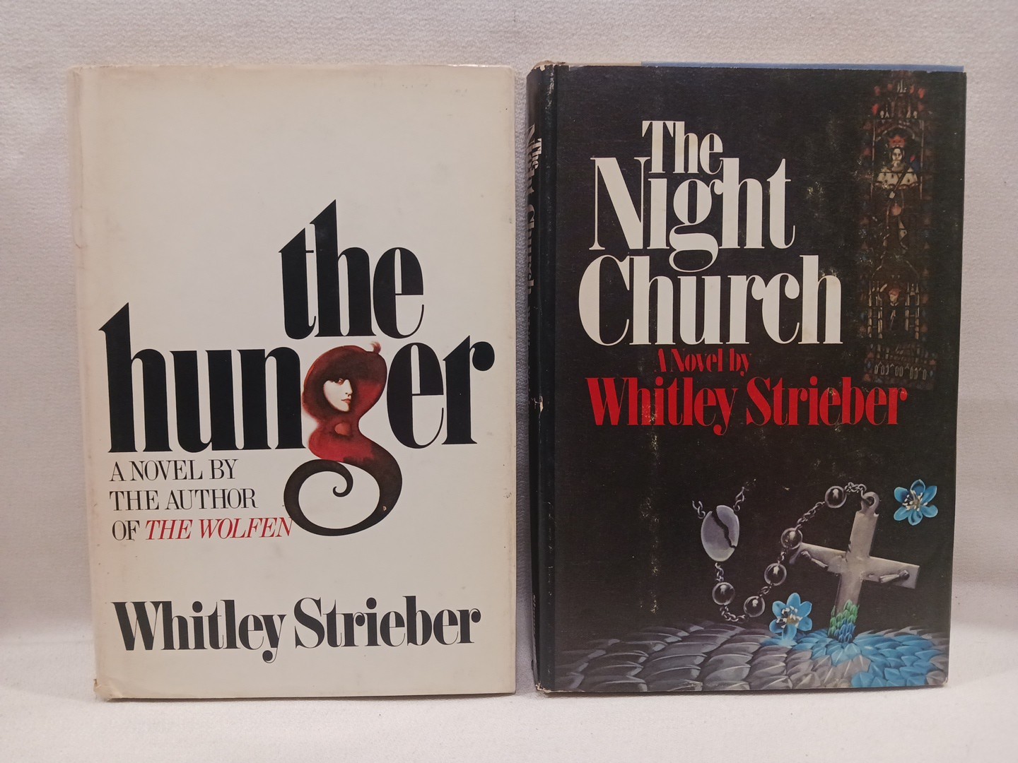 The Hunger + Night Church Whitley Strieber BCE Hardcover Vintage Horror Vampires