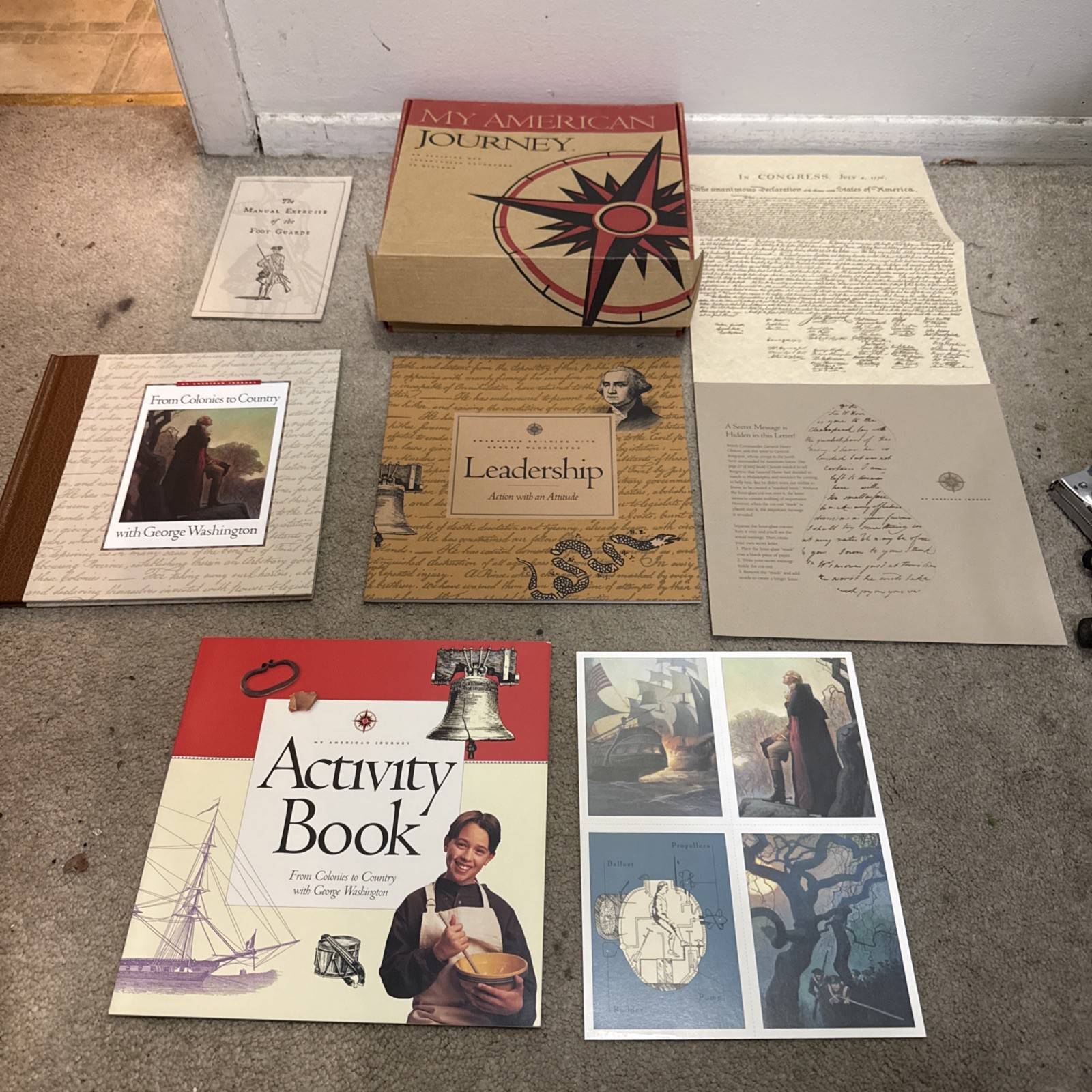 My American Journey From Colonies To Country With George Washington Activity Set