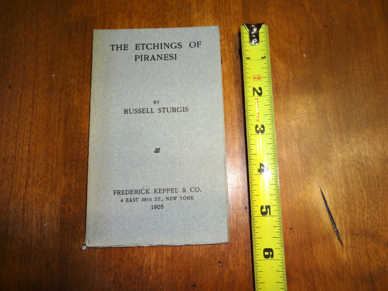1905 The Etchings Of Piranesi Russell Sturgis Frederick Keppel & Co NY Mini Book