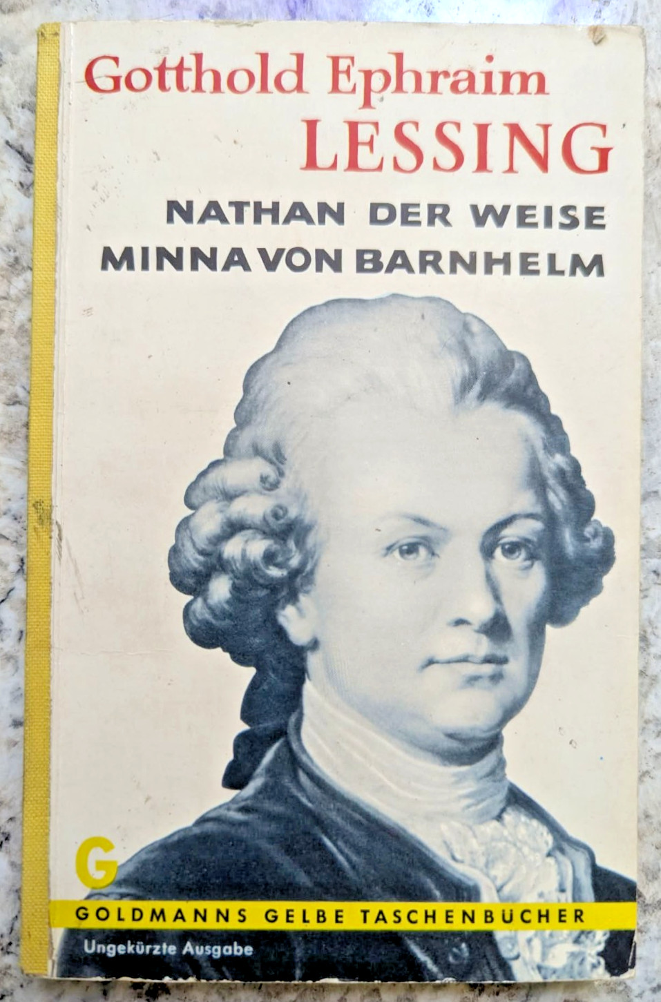 Nathan der Weise/ Minna von Barnhelm Lessing , Gotthold Ephraim: Goldmanns Gelbe