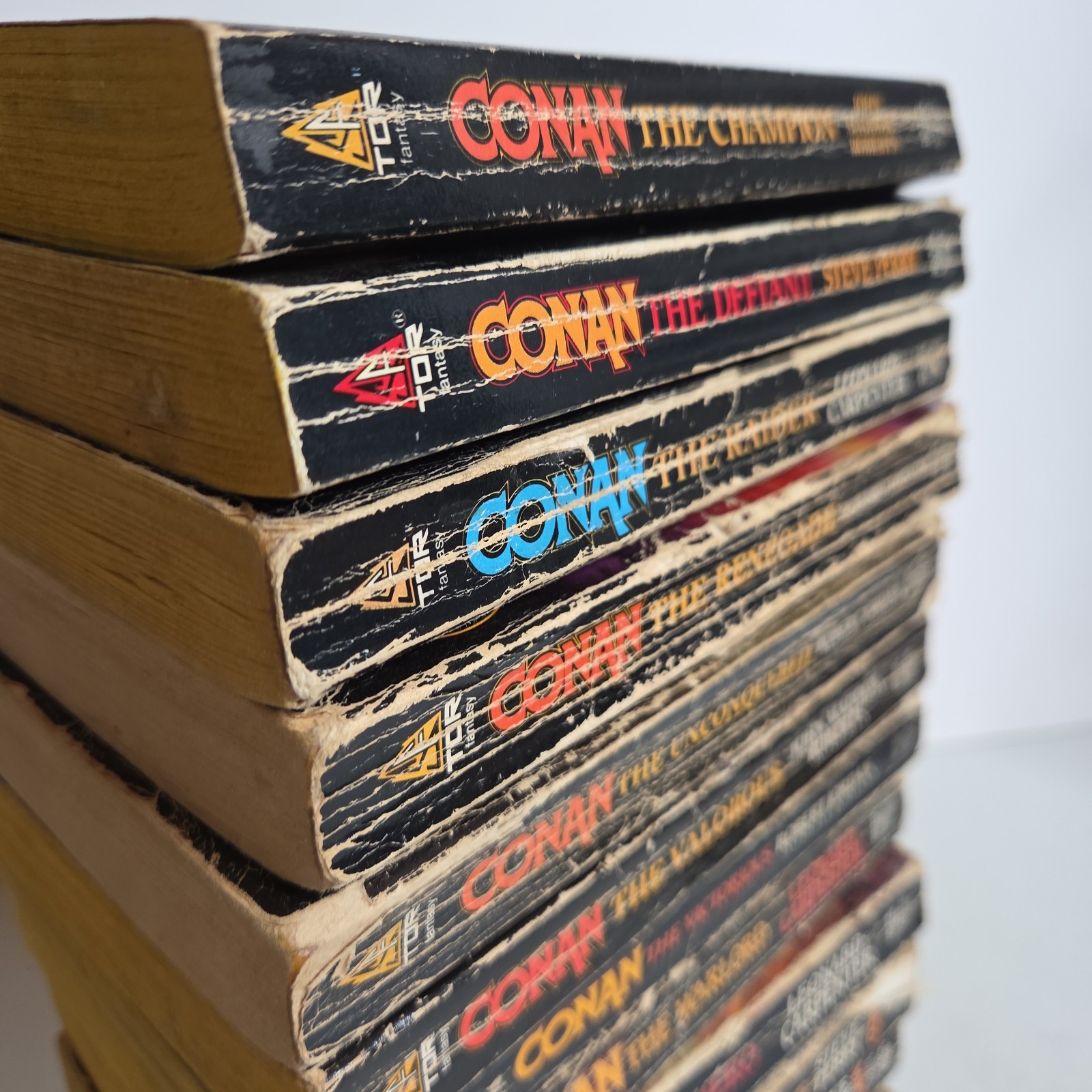 CONAN THE BARBARIAN 12x PAPERBACK Book LOT Fantasy TOR Robert Jordan