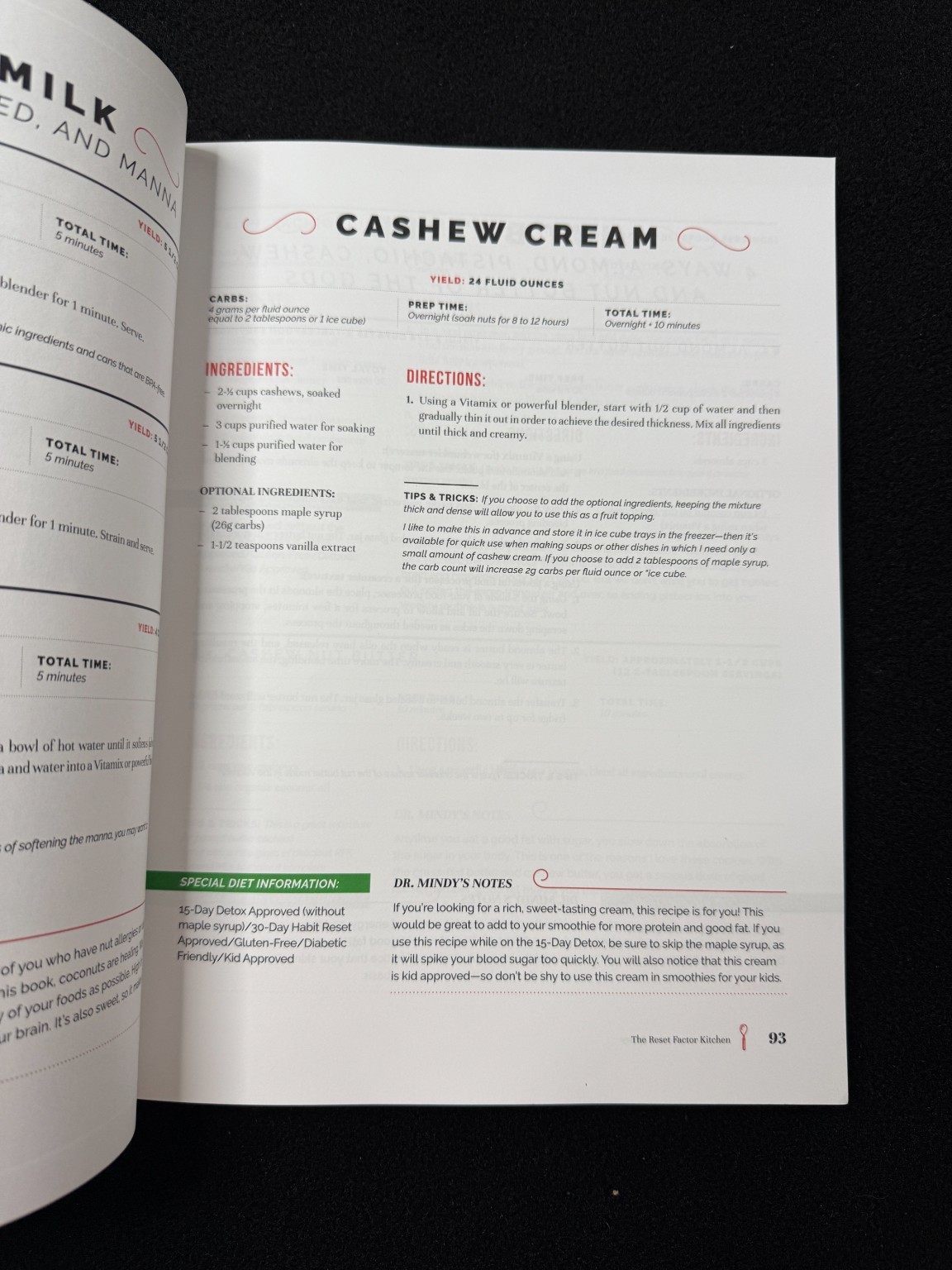 Reset Factor Kitchen Dr Mindy Pelz Bonnie Carlson 2016 Healthy Recipes Cookbook