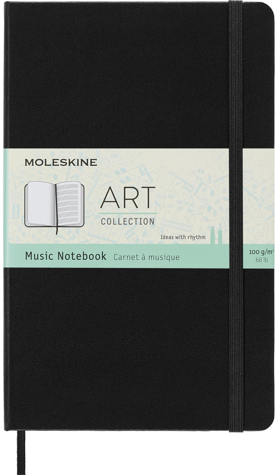 Moleskine Large Music Notebook Blank and Pentagram Pages Perfect for Musicians