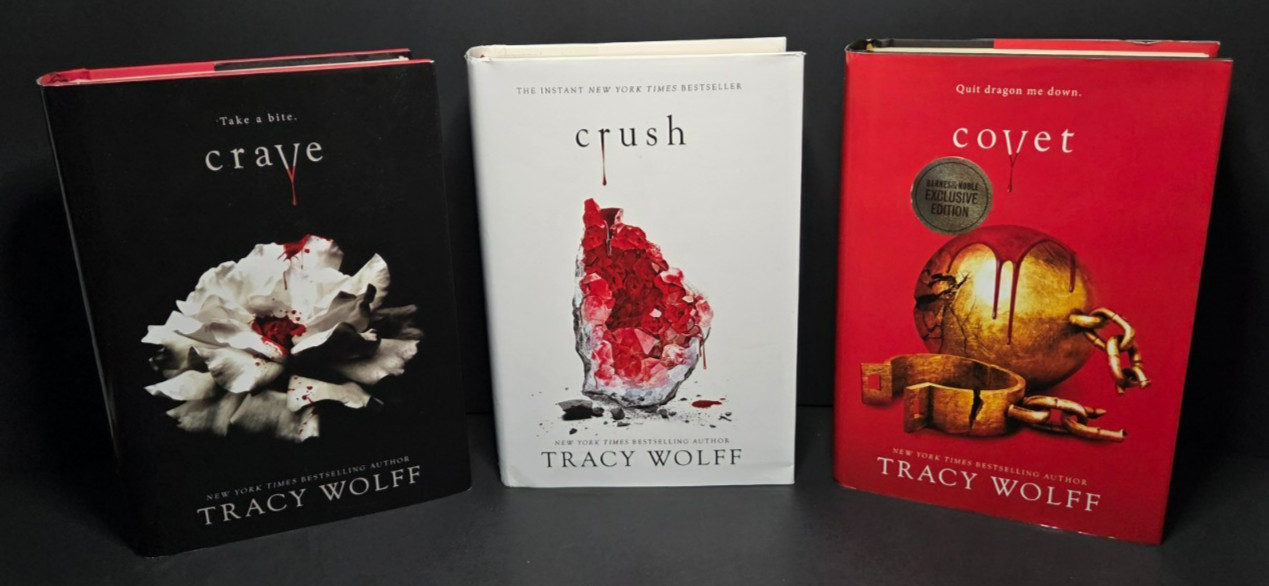 Tracy Wolff Crave Series Crave Crush Covet HC Lot of 3 Hardcover Entangled Teen