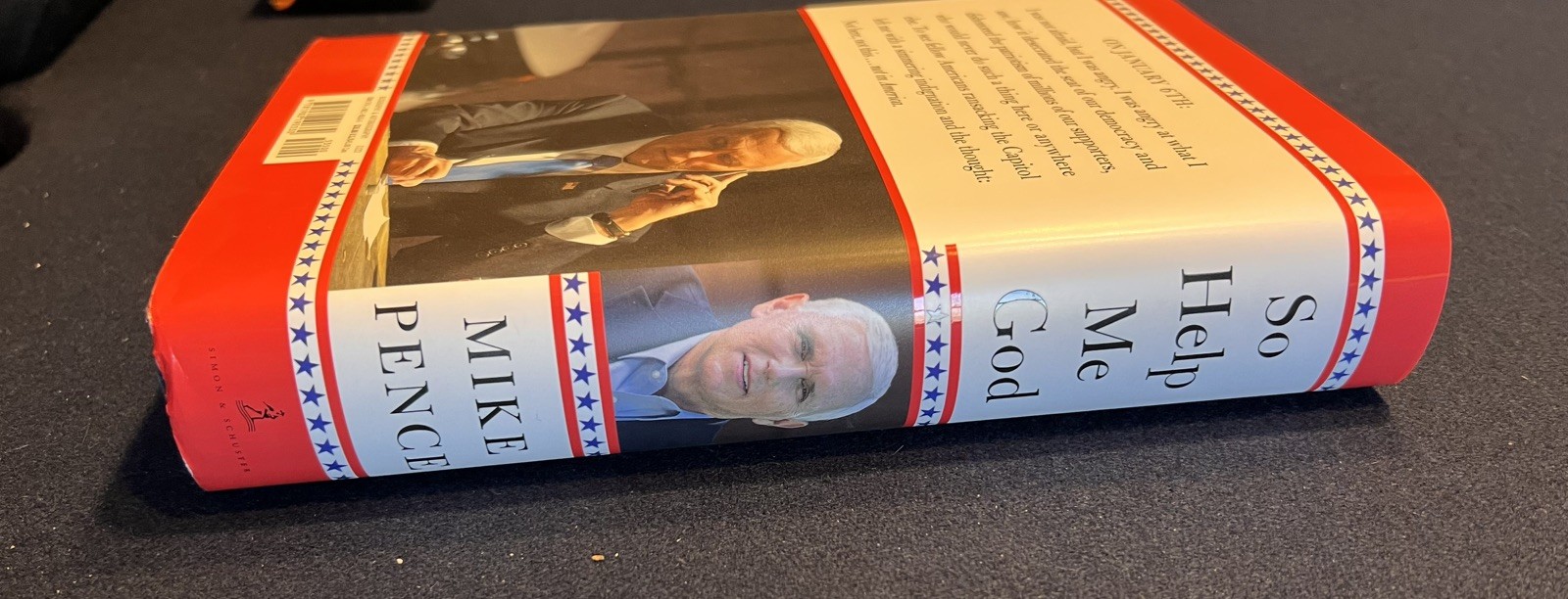 SO HELP ME GOD BY MIKE PENCE SIGNED WITH INSCRIPTION HB 2022