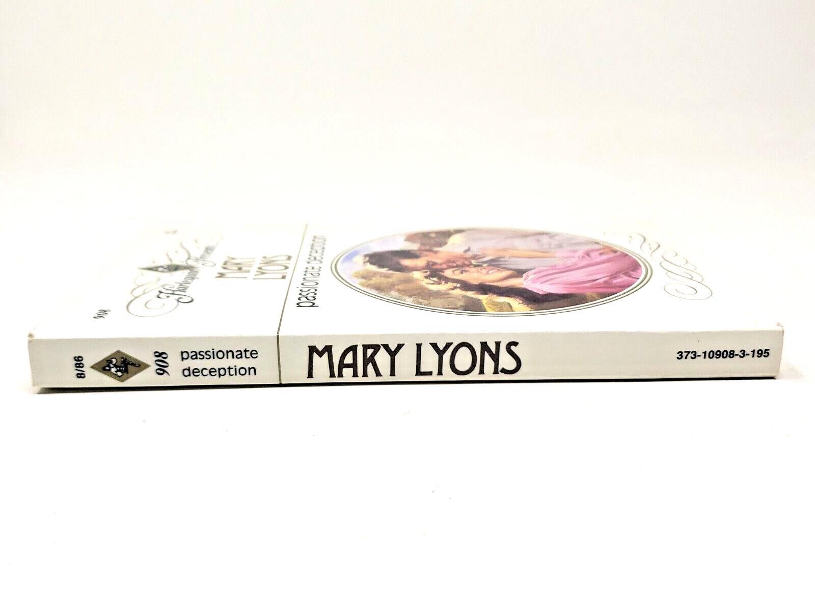 Passionate Deception Vintage 1986 Paperback Romance Novel by Mary Lyons Like New