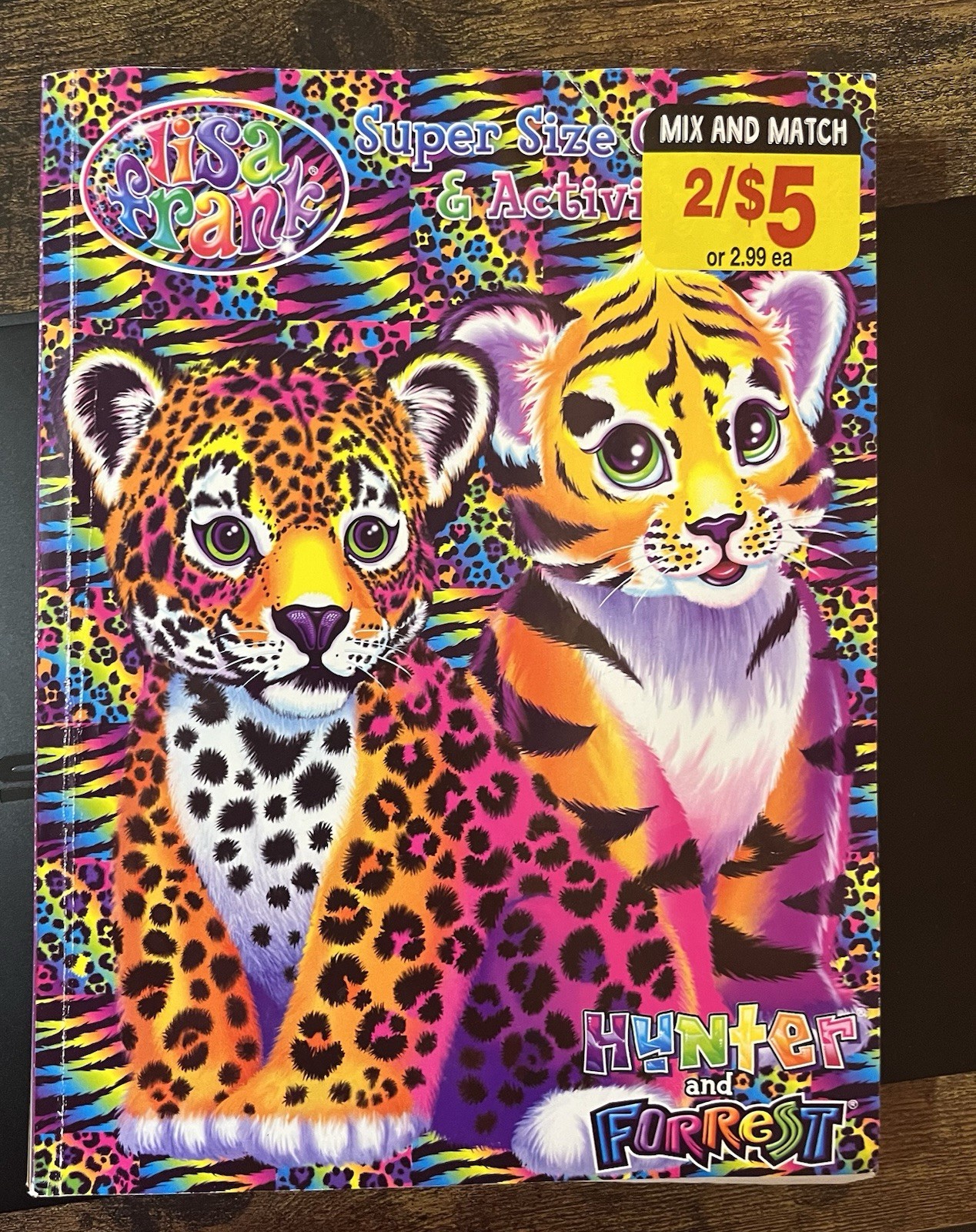 Lisa Frank Coloring & Activity Book: Hunter and Forrest Unused