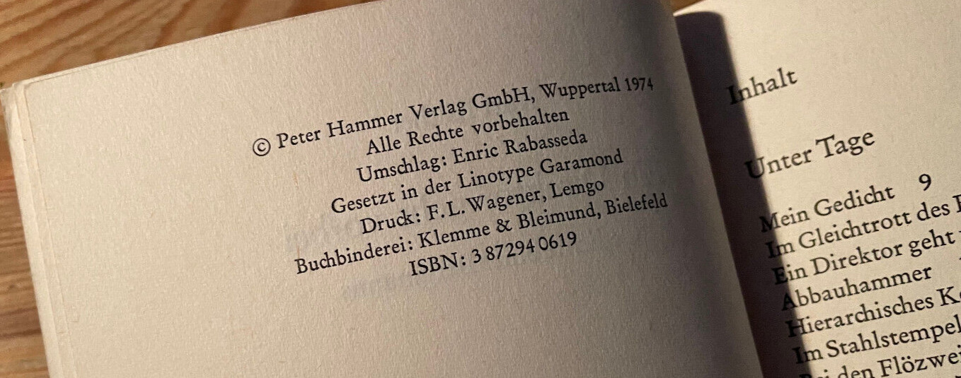 Belletristik Kurt Küther – Ein Direktor geht vorbei (76 s.) PETER HAMMER VLG TB