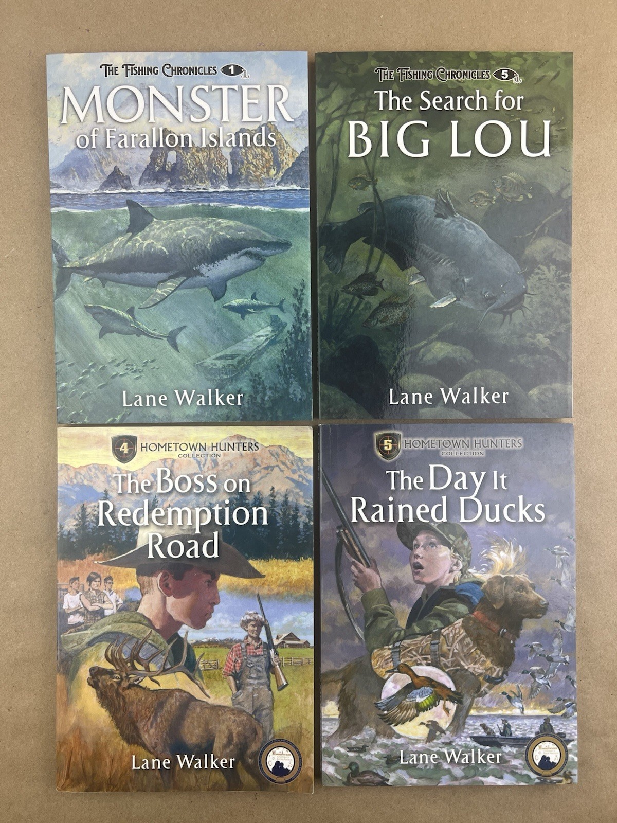 Fishing Chronicles & Hometown Hunters: 4 Volumes, Lane Walker, Bakken Books, TPB